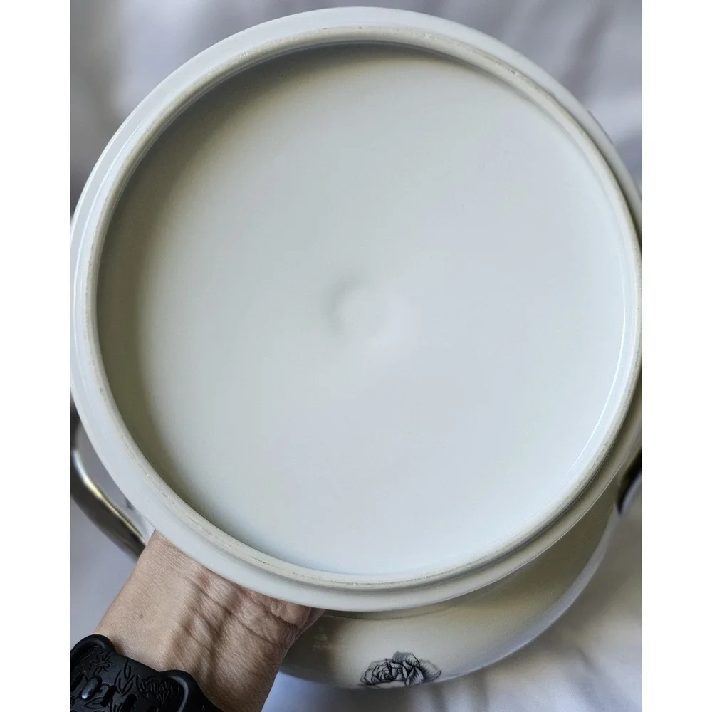 Royal Song Fine China Monlight Rose Round Vegetable Bowl With Lid Discontinued - Picture 14 of 16